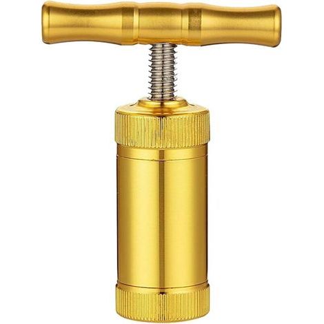Pollen Press with T-Handle - Heavy Duty Pollen Press - Portable Metal Tobacco Press - T-Shaped Press Tool for Rosin Press and Kief Press