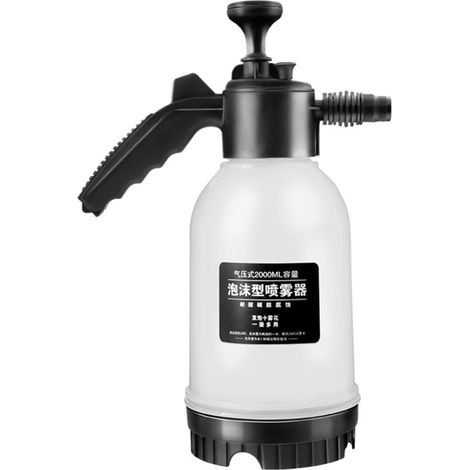 Schaumsprühgerät, manuelle Schaumpumpe, Druckschneesprühgerät, 2-Liter-Wassersprühgerät mit zwei Düsen