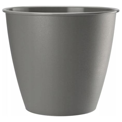 Runder Kunststoff-Blumentopf Azaleegrau 19 x 17,6 cm