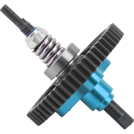 Ensemble d'embrayage à glissement différentiel complet en aluminium et acier avec pignon droit 54T (bleu) pour voiture radiocommandée Traxxas Slash 1/10 (1/5)