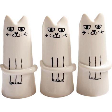Décoration intérieure et extérieure - 3 vases créatifs en forme de chaton (1/5)