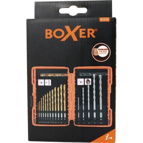 Set de forets boxer 31316 17 pièces HSS Ti revêtement (1/3)