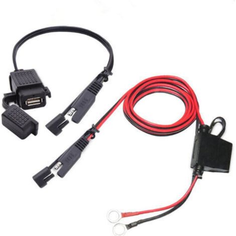 Chargeur USB pour moto, adaptateur de câble Sae vers USB, déconnexion rapide, Port USB étanche 2.1a