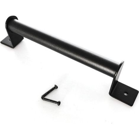 Poignée de Porte Grange Quincaillerie Noire Robuste pour Porte de Grange en Acier au Carbone avec poignée de Porte Robuste pour Porte de Grange coulissante 23cm (1/5)