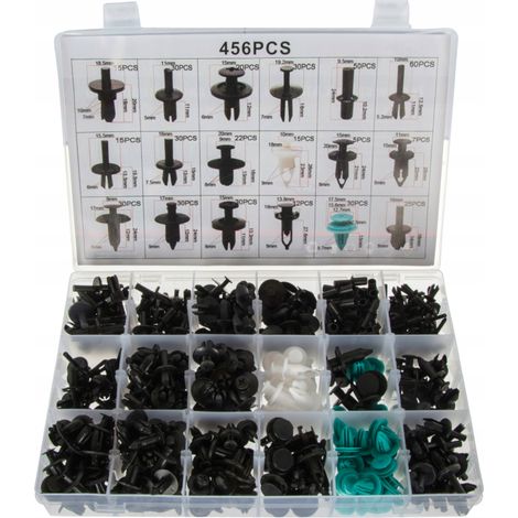 Geko G02928, juego de clips y tacos de expansión de 456 piezas para tapicería. (1/5)