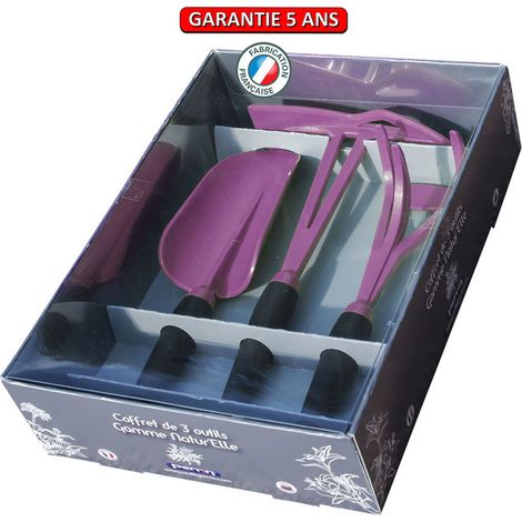 OUTILS PERRIN Coffret 3 outils de jardin gamme natur'elle - Framboisine