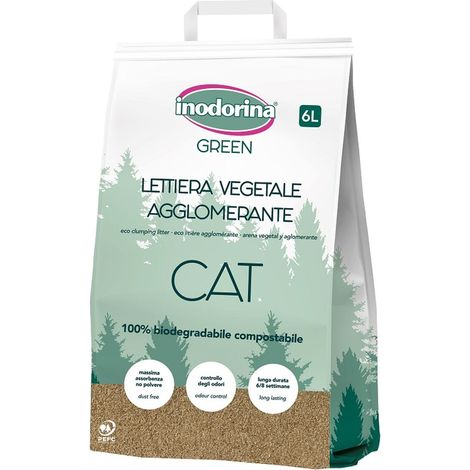 Toilette per lettiera verde, 6 l