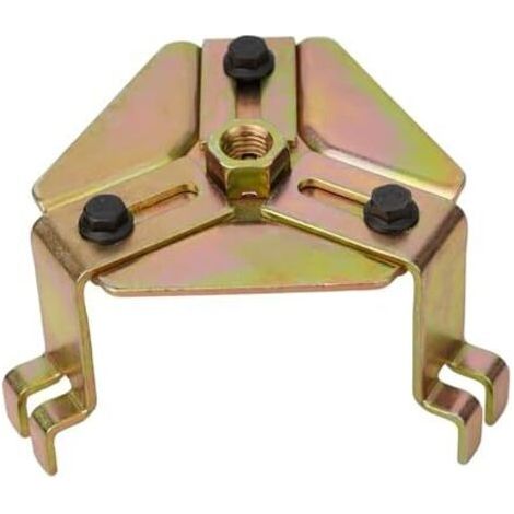 Clé de démontage couvercle pompe à carburant réglable en alliage 3 mâchoires pour couvercles réservoir automobile, portée 140 180 mm, pied incurvé antidérapant, compatible -