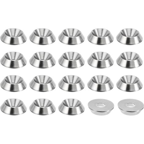M4 Finition Fraisée Rondelle, 20pcs 13mm Dia. 3,2mm 304 Inox Acier Finition Tasse Rondelle Vis Boulon Tête Joint pour Industriel Construction (1/5)