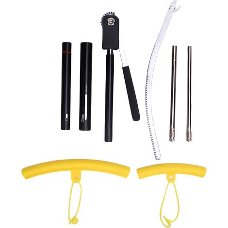 Kit di attrezzi per il cambio gomme da moto fuoristrada, modello Enduro, adatto a ruote da 16 a 21 pollici, con assi da 15, 17, 20 e 25 mm. (1/5)