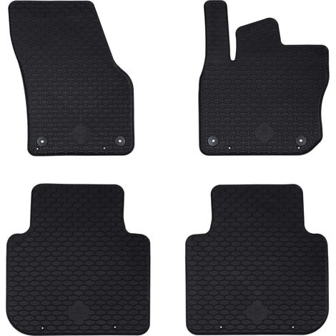 Car Mat 4 pcs Black suitable for Škoda KODIAQ TDI 2024- Rubber vidaXL