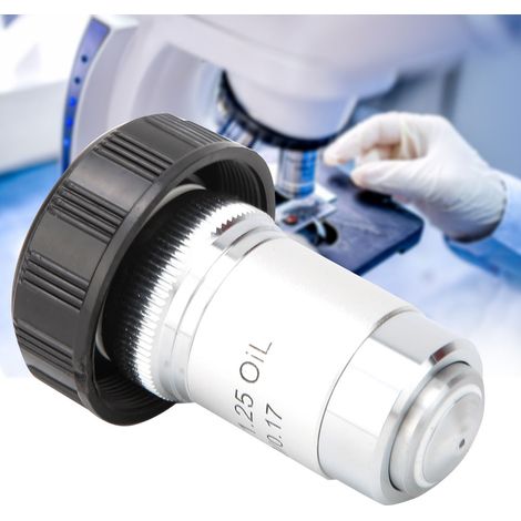 Objectif achromatique AllSteel 195 pour tous les microscopes biologiques (100X) (1/5)