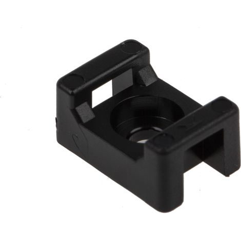 Embase pour serre-câbles noire 15mm x 10 mm, Ø fixation 3.5mm ( Prix pour Sachet de 250 )