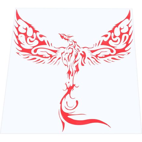 en vinyle rouge phénix pour capot de voiture protection PVC