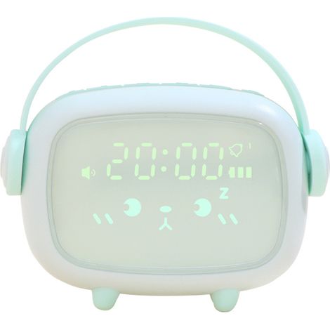 ZOLGINAH R��veils Intelligentes �� LED, Horloge de Chevet d���Etudiant en Sourdine de Dessin Anim��, R��veil Num��rique pour Enfants avec Fonction de R��p��tition de la Chambre, pour Enfants Filles Ga (1/3)