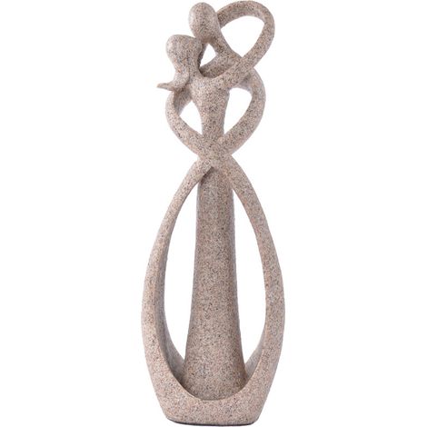 BRAVIX 23CM Statue Couple, Statue De Résine Amoureux Couple Statue Sculpture pour Le Cadeau De La Saint Valentin Décor De Mariage À La Maison (1/4)