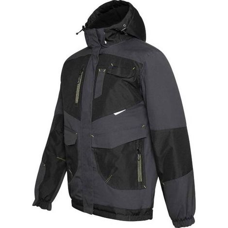 Blouson de Travail Lilian - Taille L - Gris/Noir - Résistant et Confortable - D-Work
