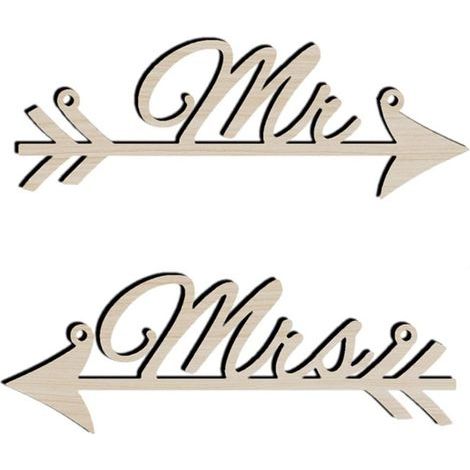 Wooden wedding sign, ladies' and ladies' signature, wedding chair decoration, home decor (1/5)