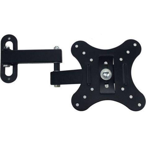 Universal tilt and swivel wall mount for PC monitors for 14-27 inch monitors and flat/curved TVs, up to 10 kg, VESA 50x50 / 75x75 / 100x100mm (1/5)