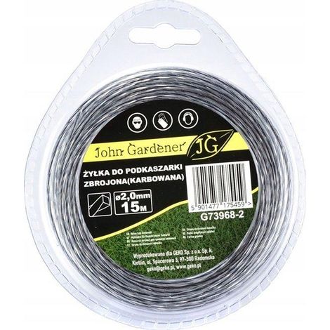 Geko Fil de coupe carré nervuré 15 mètres transparent (1/2)