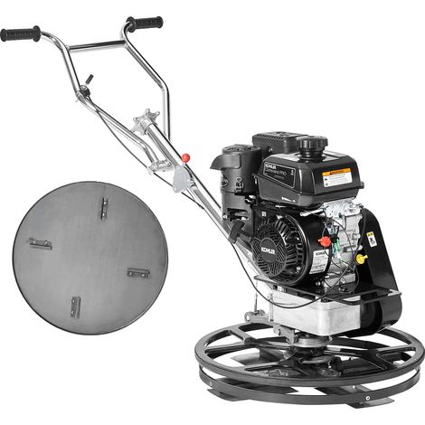 VEVOR Cazzuola Elettrica 610 mm Cazzuola per Cemento Manuale con Cazzuola, Cazzuola per Superfici Alimentata a Gas 4,47 kW per Superfici Lisce in Calcestruzzo, Cazzuola per Cemento con Lama, Arancione