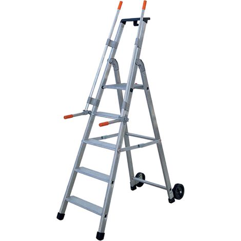 kaiserkraft Scala mobile per magazzino e per scaffali con 2 (1/4)