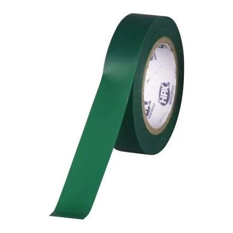 Ruban isolant PVC TAPE 5200, vert, 15 mm x 10m
