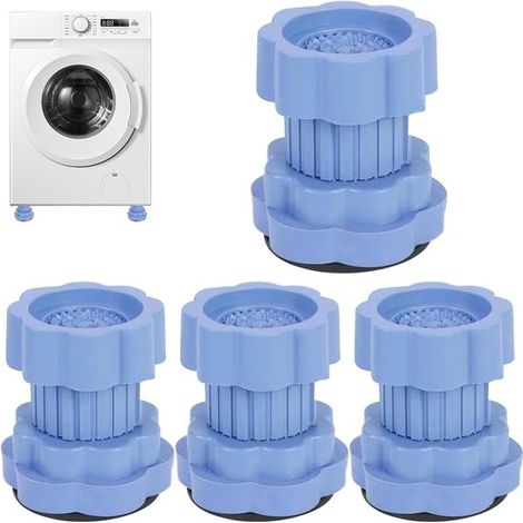 Patins anti-vibrations antidérapants pour sèche-linge et lave-linge - Coussins d'amortissement des vibrations mécaniques - Coussins anti-vibrations pour femmes - Coussins anti-vibrations pour hommes (1/5)