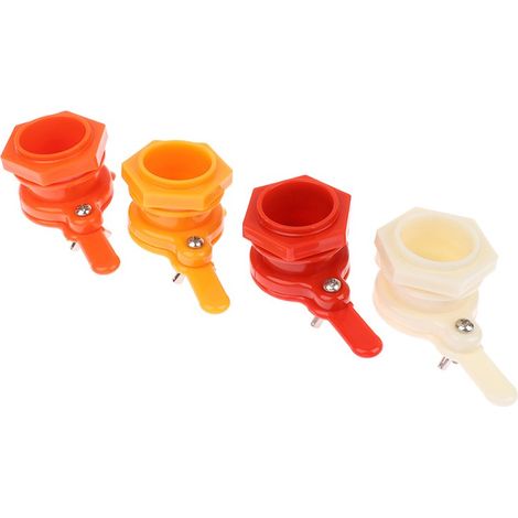 Lot de 4 robinets de portail pour miel - Extracteur de miel - Outil d'apiculture - Équipement d'apiculture (1/4)