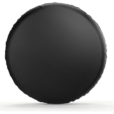 Housse de Roue de Secours, 15" Universelle Noir Cuir Souple Étanche et Résistant à la Poussière Housse Pneu pour Diamètre de 70cm-75 cm/ 27''-29'' (1/5)