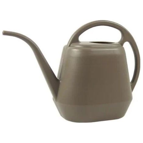 Arrosoir en plastique à longue bouche épaississant arrosoir plantation de légumes moulage par soufflage douche de jardinage 4L (marron)