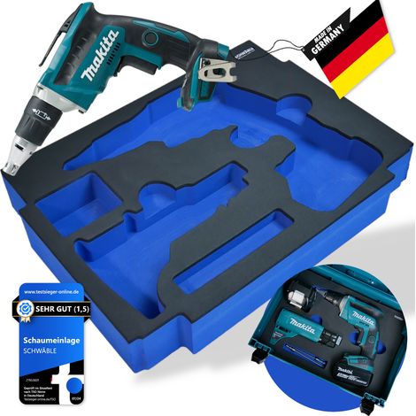SCHWÄBLE® Schaumeinlage Schaumstoffeinlage für Makita Schnellbauschrauber DFS452 (1/5)