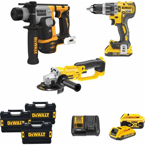 Kit de herramientas eléctricas Dewalt Batería DCK172HDGR3-2 de 18 V y 2 Ah/5 Ah (1/4)