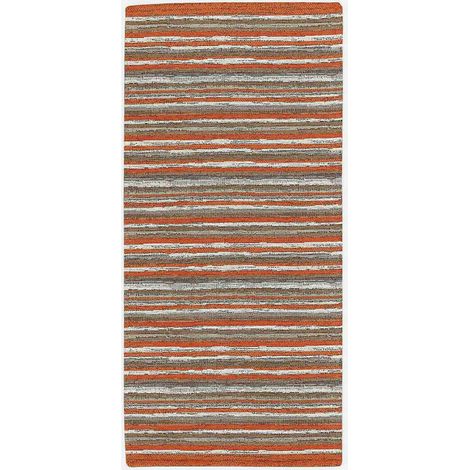 Tappeto passatoia cucina bagno lavabile antiscivolo Laos Orange (1/2)
