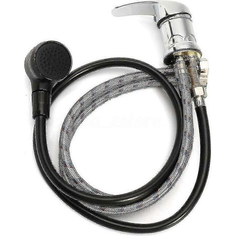 Ensemble de robinetterie, pièces pour bac à shampoing et douche, ensemble de robinetterie durable pour la maison, salon et spa, mitigeur eau chaude/eau froide (1/4)