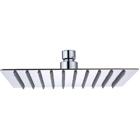 SOFFIONE DOCCIA INOX QUADRO 20X20 CM GROENLANDIA