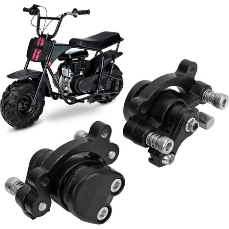 Étriers de frein noirs, avant et arrière, adaptés aux mini-vélos/trottinettes debout de 47 et 49 cm3. (1/5)