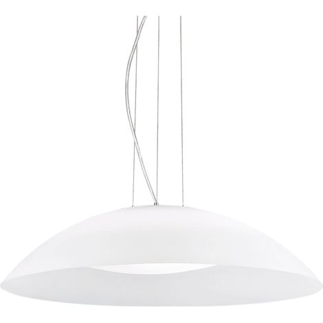 Ideal Lux Lena - Luminaire suspendu à 3 ampoules à dôme blanc, E27 (1/3)