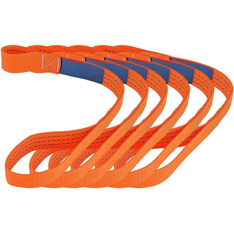 6er Set Zurrschlaufen 450x38mm, 1000kg Kapazität, Ladungssicherung für Auto & Motorrad (1/5)
