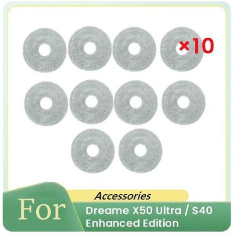 Packung mit 10 Reinigungstüchern für Dreame X50 Ultra / S40 Enhanced Edition Saugroboter (Ersatzteile) (1/5)