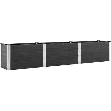 Maison Exclusive - Garten-Hochbeet 300x50x54 cm WPC Grau (1/5)