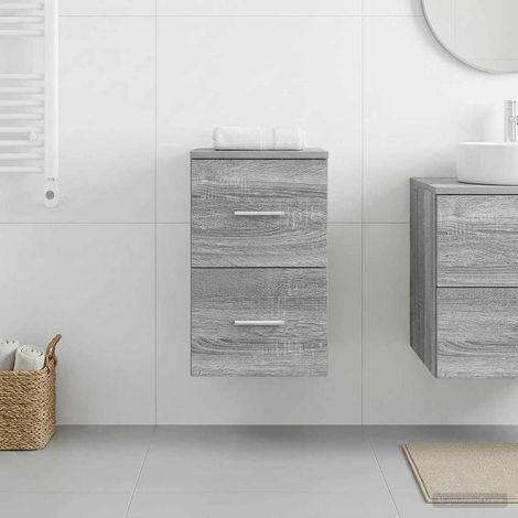 Gabinete de baño intermedio  gris 30 x 44,5 x 50 cm