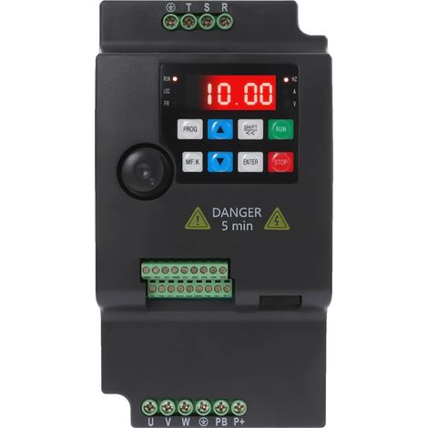 Azionamento a frequenza variabile (VFD), 5,5 kW, trifase, nero (1/2)
