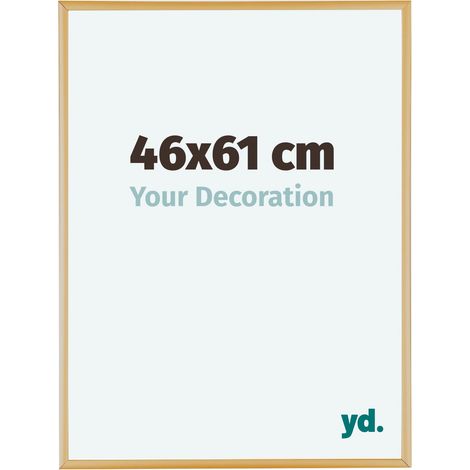 yd. - Cadre photo 46x61 - Or Vintage - Aluminium - Kent