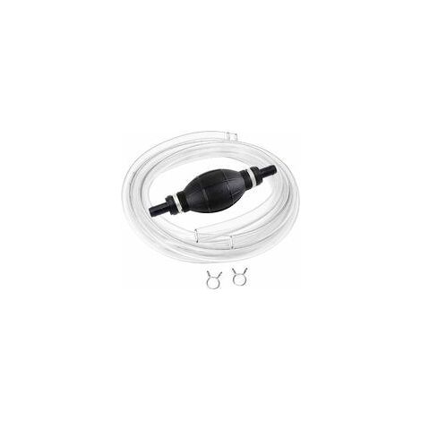 Manual Fuel Transfer Pump with 2M Siphon Hose, Portable High Flow Hand Pump with Siphon for Gasoline, Diesel, Oil, Liquid, Fish Tank (1/5)