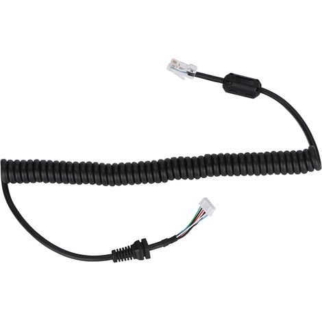 Câble pour microphone Yaesu 6 broches avec noyau ferrite