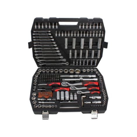KIT BTP216 CON 216 HERRAMIENTAS EN MALETA DE PLÁSTICO