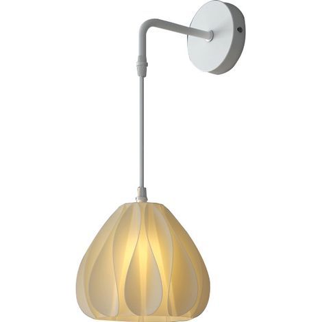 Applique murale moderne imprimée en 3D 12 W à intensité variable pour décoration murale, applique murale d'intérieur avec fil de suspension réglable (1/4)