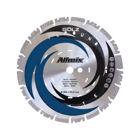 Disque diamant mixte 350 mm alésage 20 mm 24 segments ALLMIX GOLZ - 04978700350