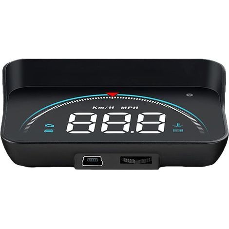 M8 HUD Auto-Head-Up-Display, 3,5-Zoll-OBD-Anzeige, OBD2-Head-Up-Display-Projektor, tragbares multifunktionales digitales Autodisplay (Schwarz) (1/5)